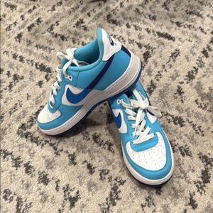 Kids Blue and White Sneakers